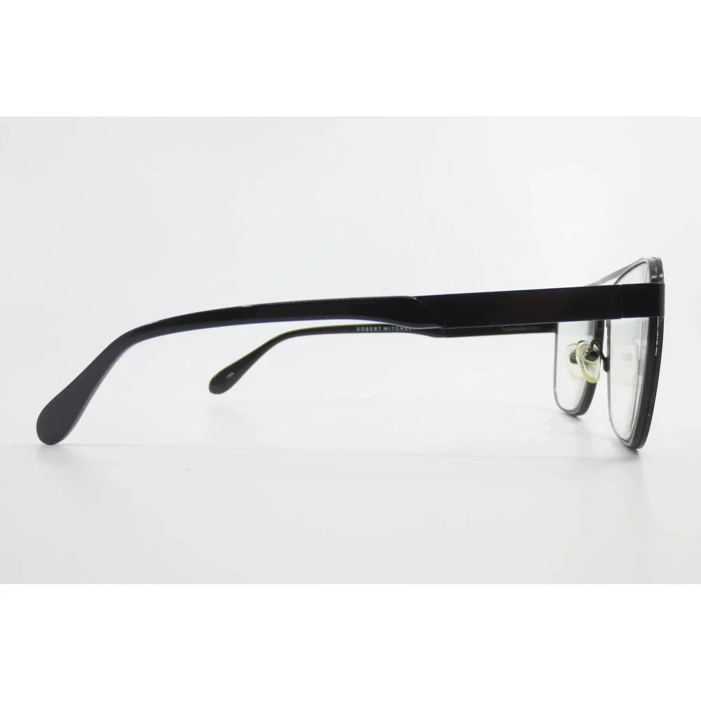 Robert Mitchel RM 202114 BK Black Aviator Double Bridge Eyeglass Frames